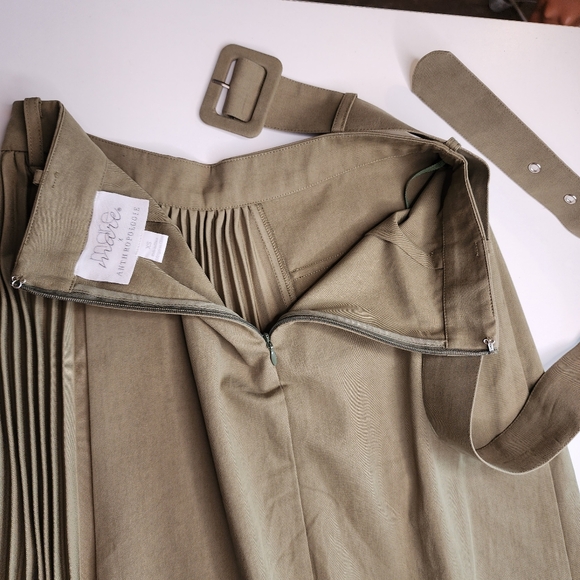 Mare Mare X Anthropologie Pleated Cargo Midi Skirt Sz XS - Picture 8 of 14